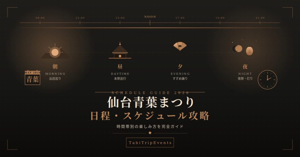 仙台青葉まつり日程・スケジュール
