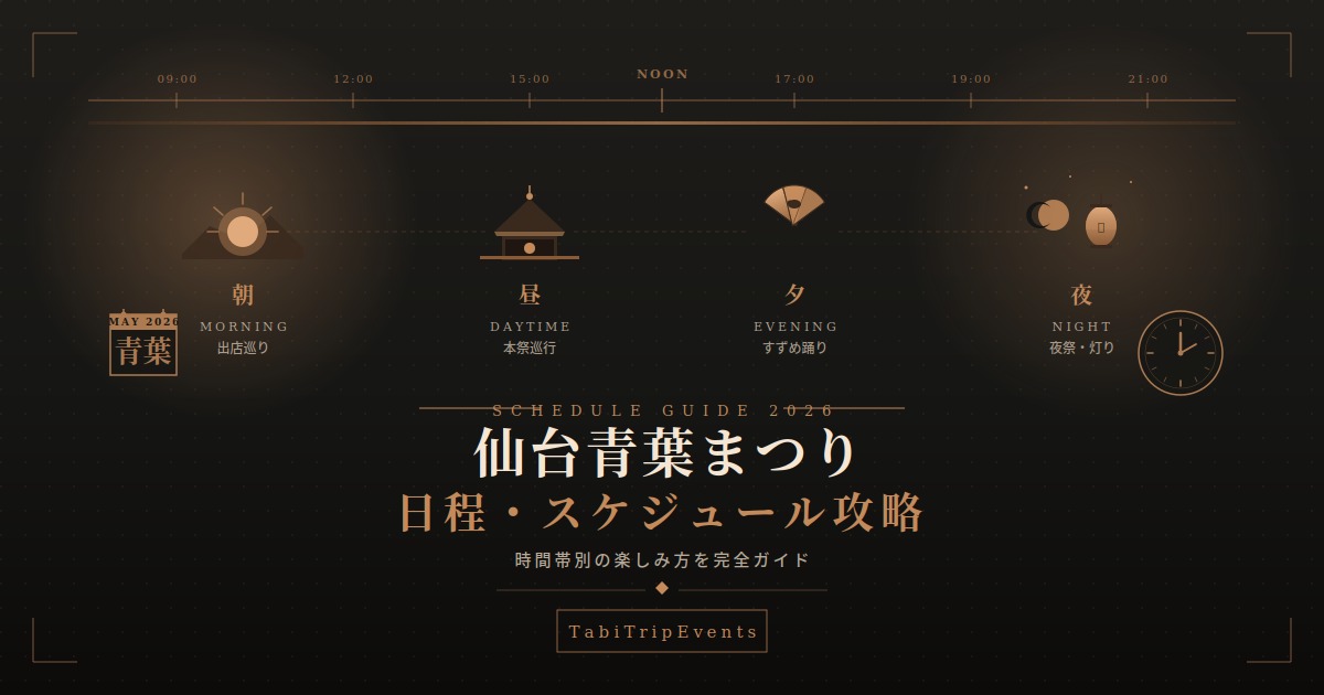 仙台青葉まつり日程・スケジュール