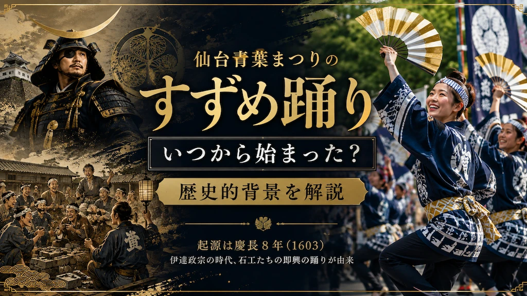 仙台青葉まつりのすずめ踊りはいつから始まった？歴史的背景