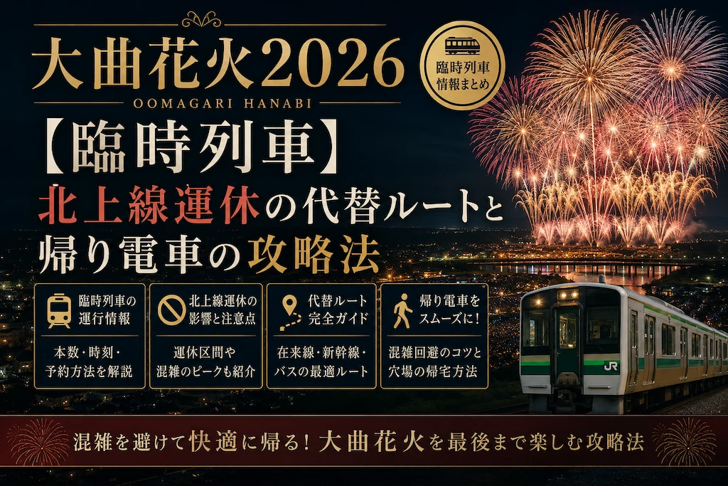 大曲花火2026の臨時列車