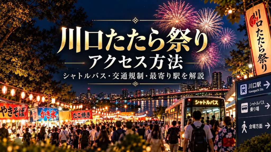 川口たたら祭りアクセス方法